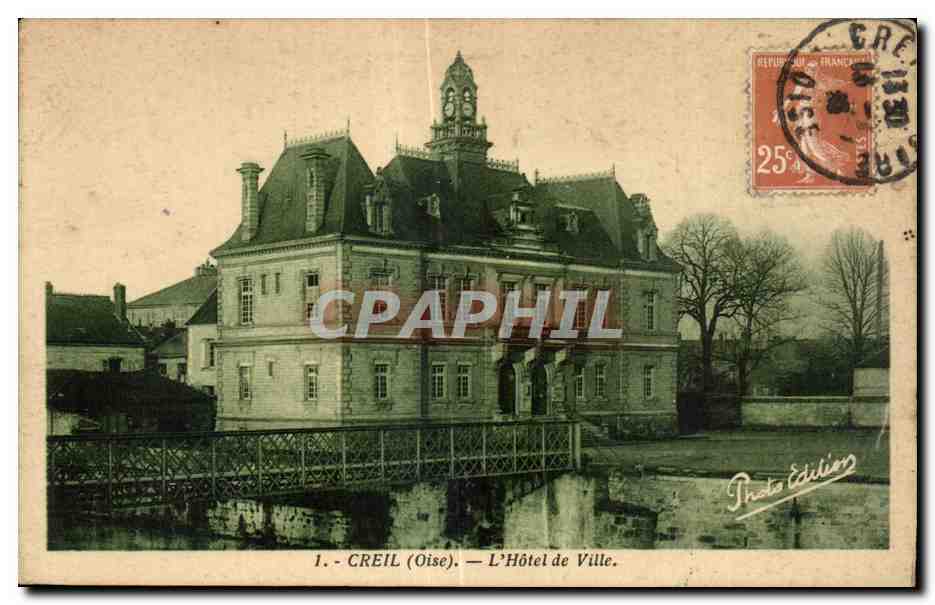 Creil (Oise) — L'Hôtel de Ville — Photo Édition