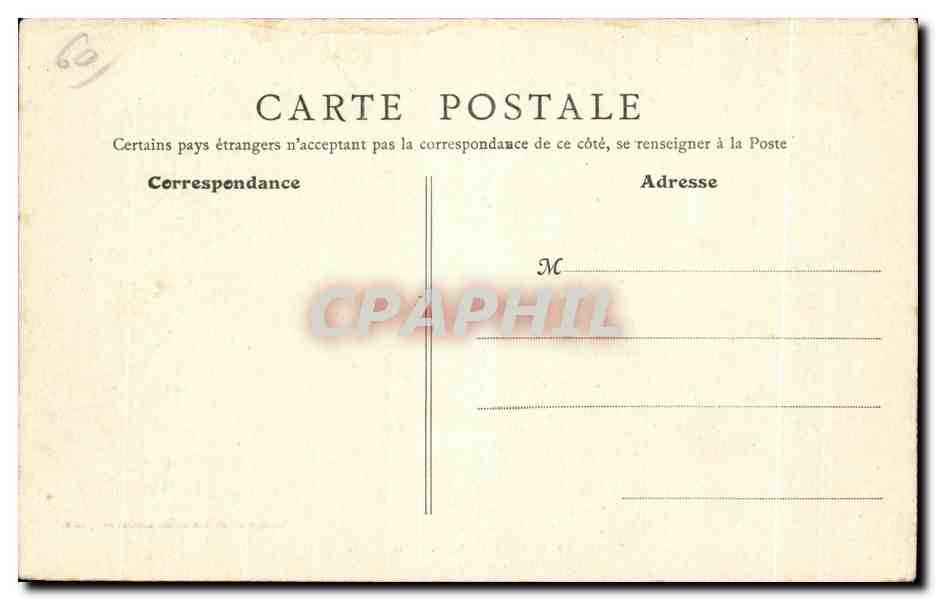 CPA Creil L Hotel de Ville — Rückseite