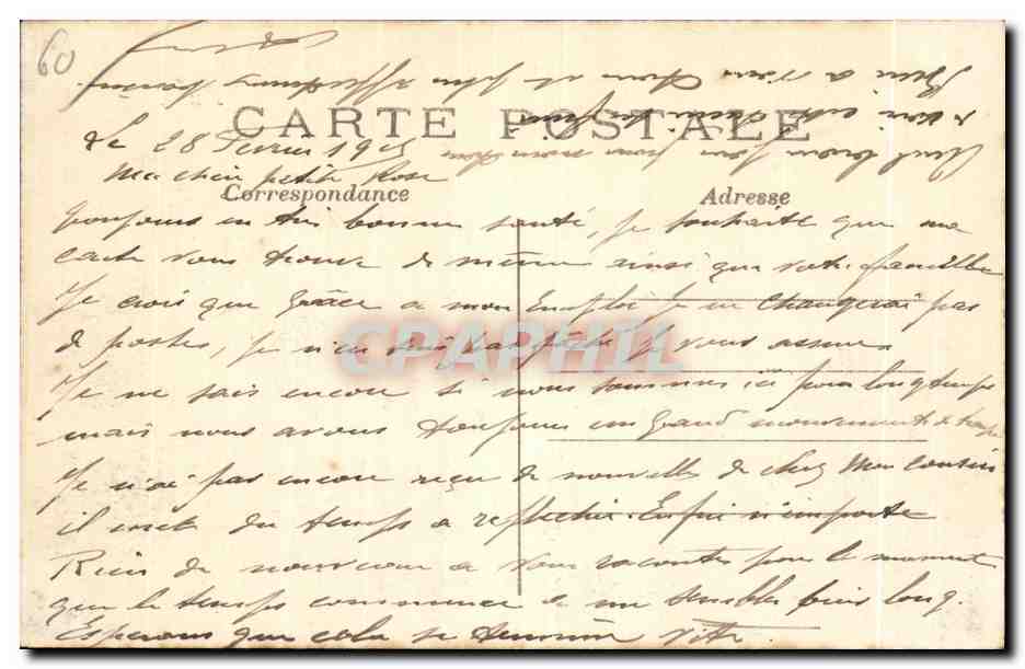 Creil bombardé — Les débris du grand pont de fer — J.M.T. — n°168 — Verso