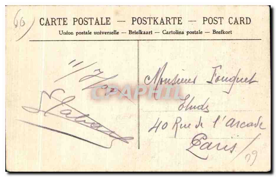 Crépy-en-Valois — Ruinas de la Iglesia de San Tomás (siglo XIII) — Editor E. Lalister — Reverso
