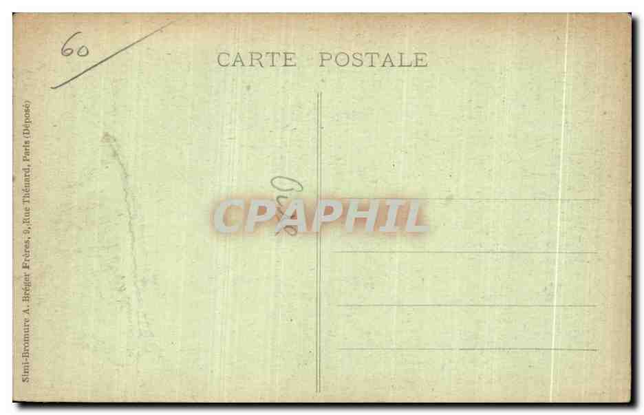 CPA Ermenonville La Parc Pont de la reverie — Rückseite