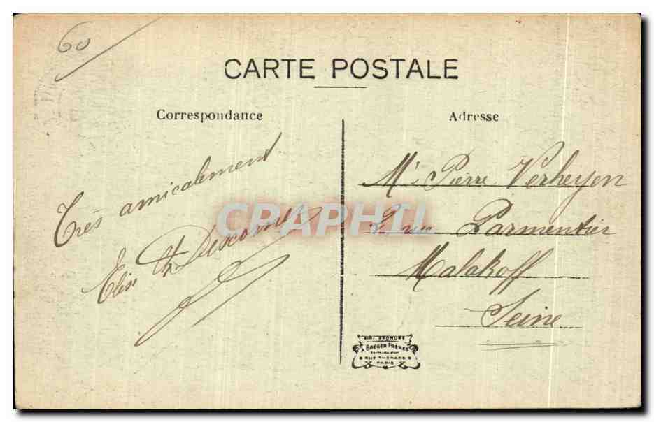 Ermenonville — Tombeau de J.-J. Rousseau — Éditeur : C. Théron, Paris — Rückseite