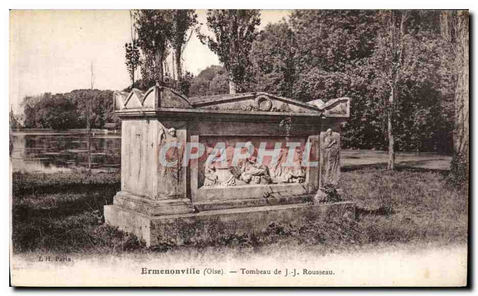 CPA Ermenonville (Oise) Tombeau de JJ Rousseau