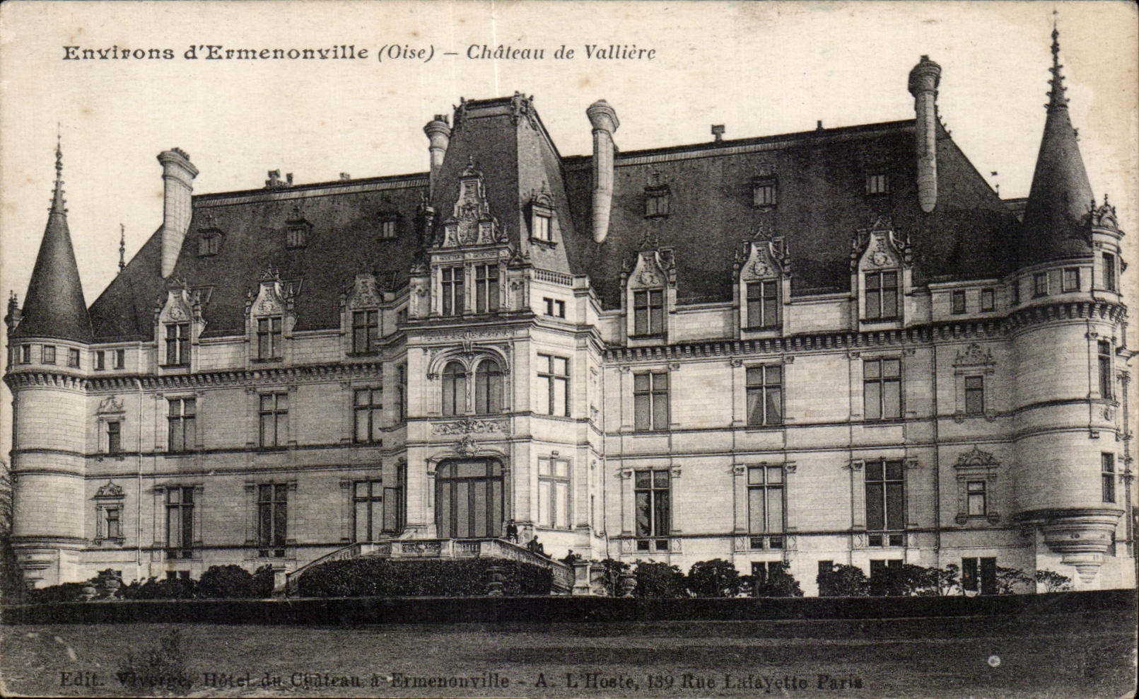 CPA Ermenonville (Oise) Environs Chateau de Valliere