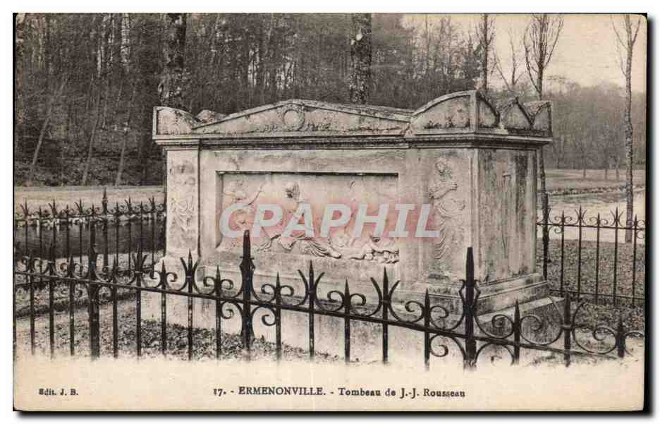 Ermenonville - Tombeau de J.-J. Rousseau — éditeur J.B. n°17