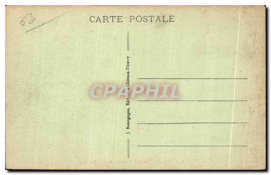 Ermenonville - Tombeau de J.-J. Rousseau — éditeur J.B. n°17 — Verso
