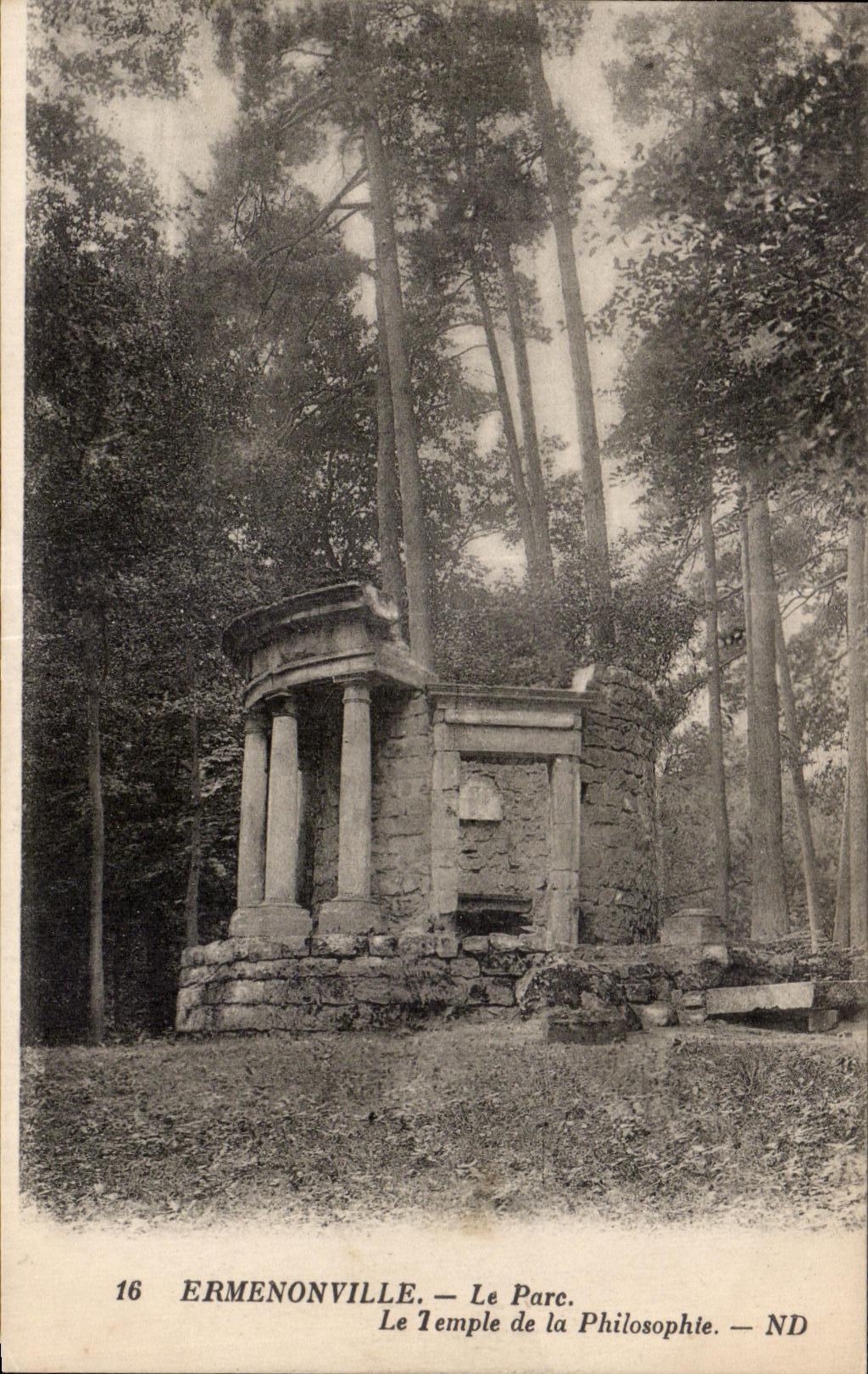Ermenonville — Le Parc. Le Temple de la Philosophie — ND