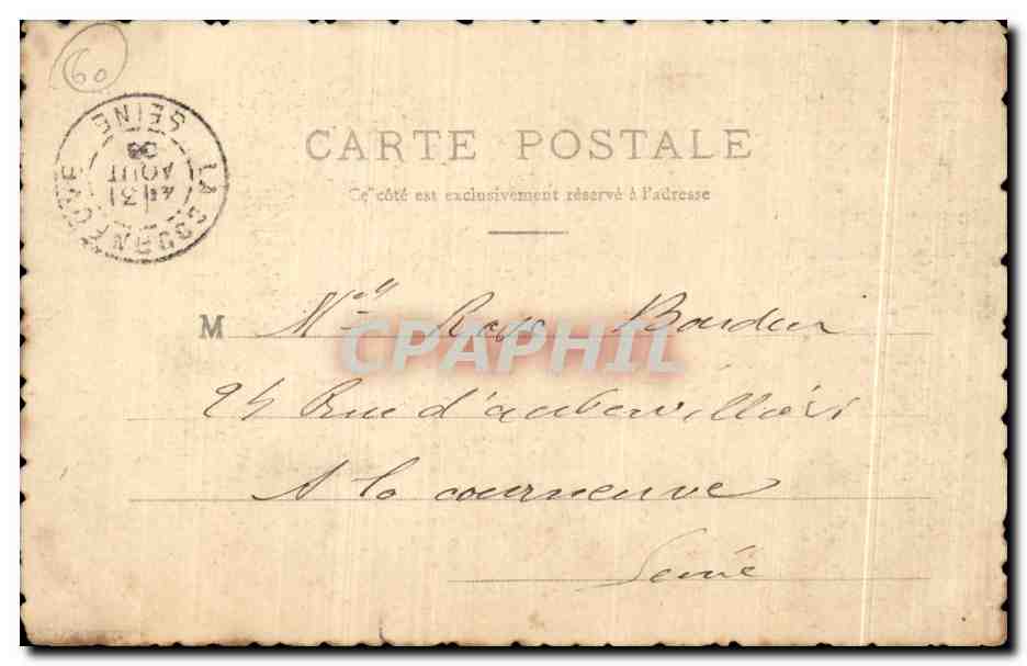 CPA Ermenonville (XVIII siecle) Vue du jardin Anglais avec un moulin a  — Rückseite