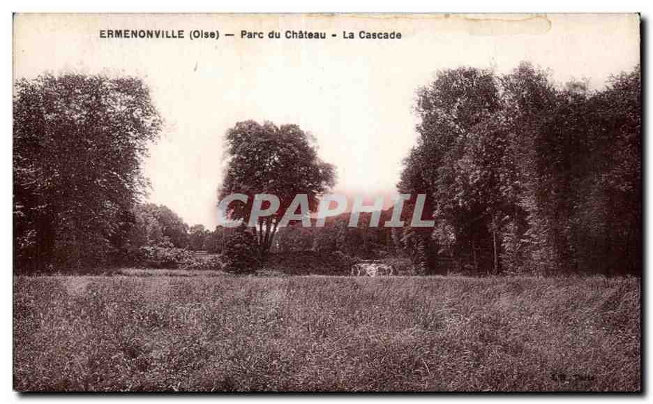 Ermenonville (Oise) — Parc du Château — La Cascade — A. L. 'Hoste, Paris