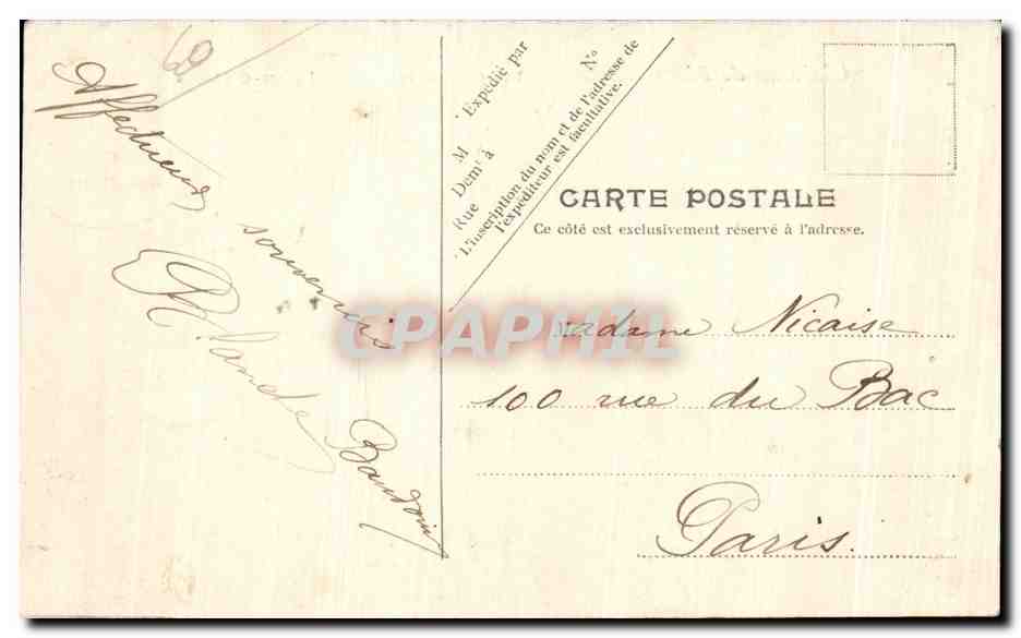Château de Pierrefonds — Vue prise de la route de Villers-Cotterets — V.P. Paris No.1 — Rückseite