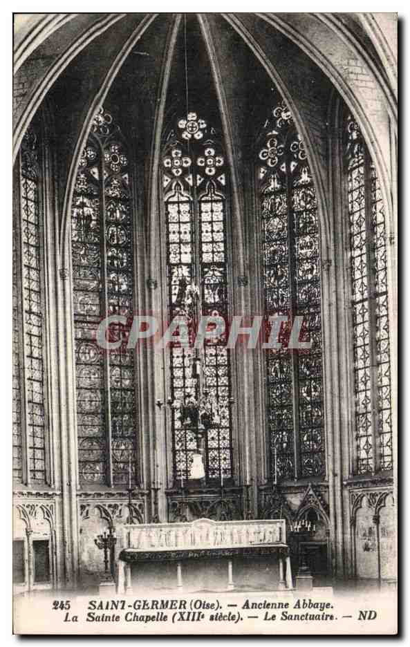 CPA Saint Germer(Oise) Ancienne Abbaye La Sainte Chapelle(XIIIe siecle) Le Sanctuaire