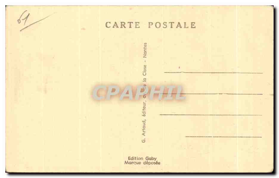 CPA Argentan (Orne) L Hotel de Ville — Rückseite