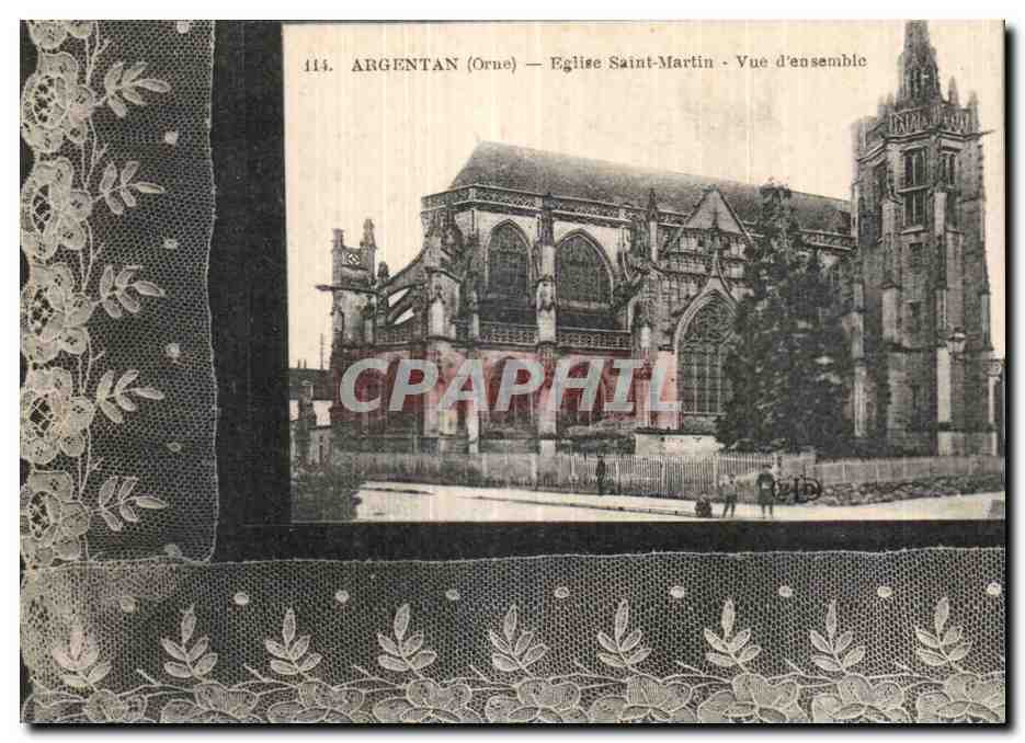 CPA Argentan (orne) Eglise Saint Martin Vue d ensemble