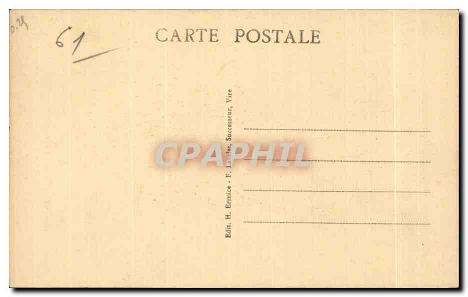 CPA L Ancinenne Normandie Coiffe des Environs d Alencon Folklore Costume — Rückseite