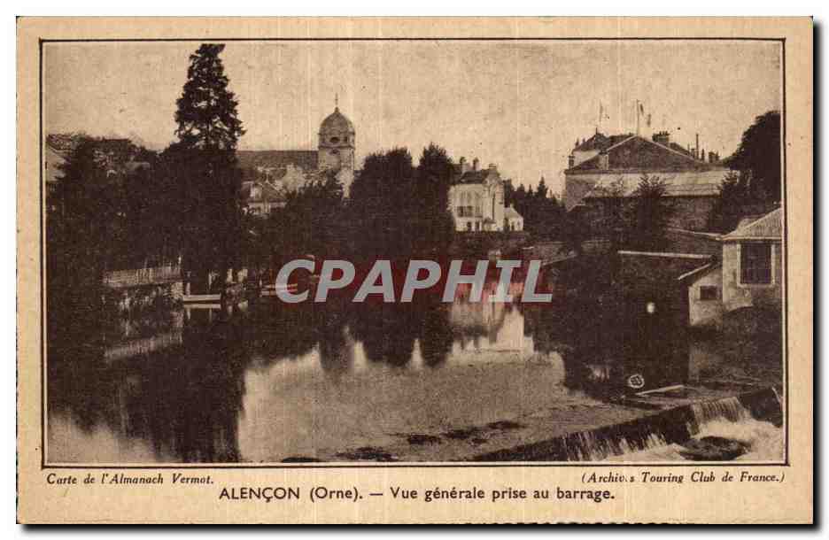 CPA Alencon (Orne) Vue generale prise au barrage