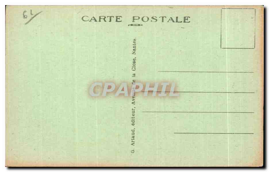CPA Alencon Le Monument aux Moris de la Guerre architecte M Besnard Bernadac Alencon Statuaire — Rückseite