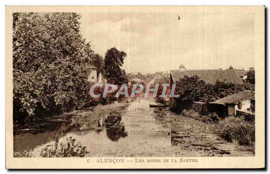 CPA Alencon Les Bords De La Sarthe
