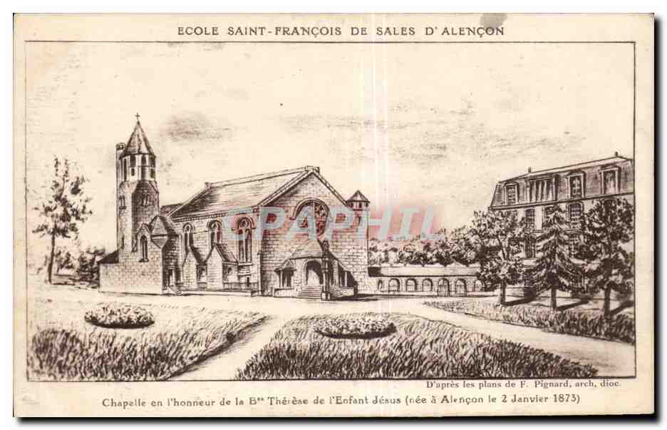 CPA Alencon Ecole Saint Francois De Sales Sainte Therese de l enfant Jesus 