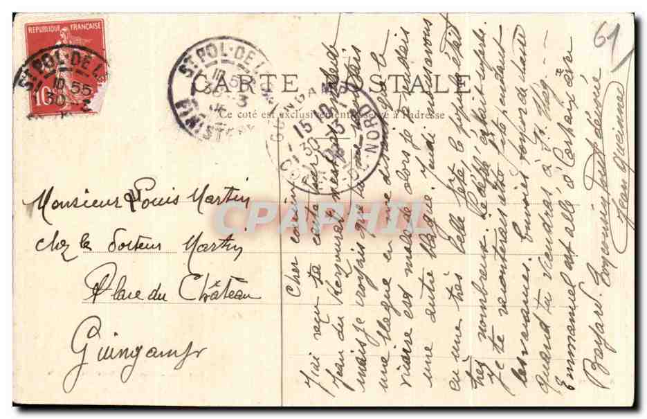 CPA Alencon Rue de la Porte de La Barre — Rückseite