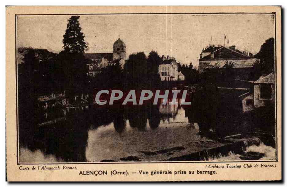 CPA Alencon Vue Generale Prise Au Barrage