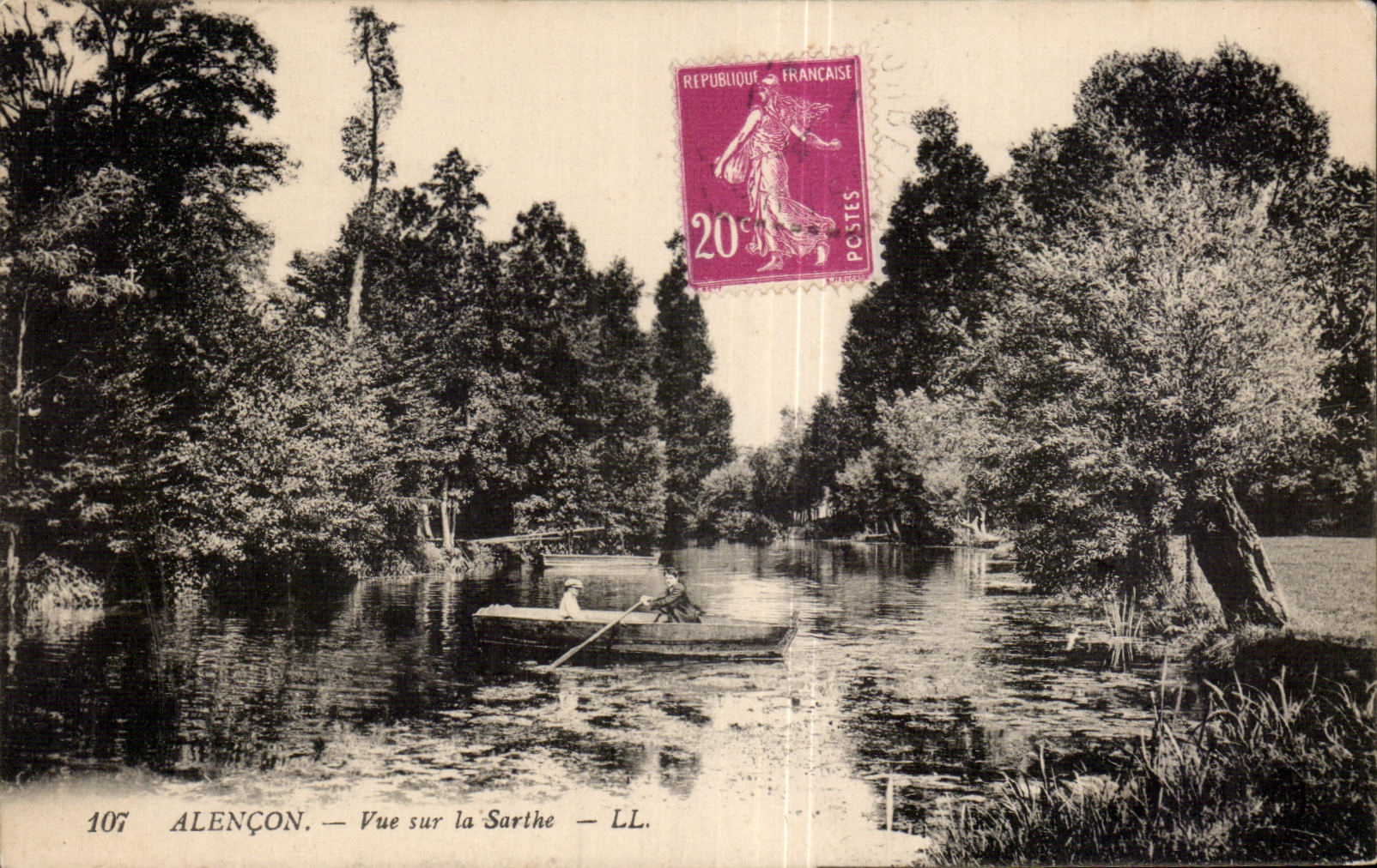 CPA Alencon Vue Sur La Sarthe