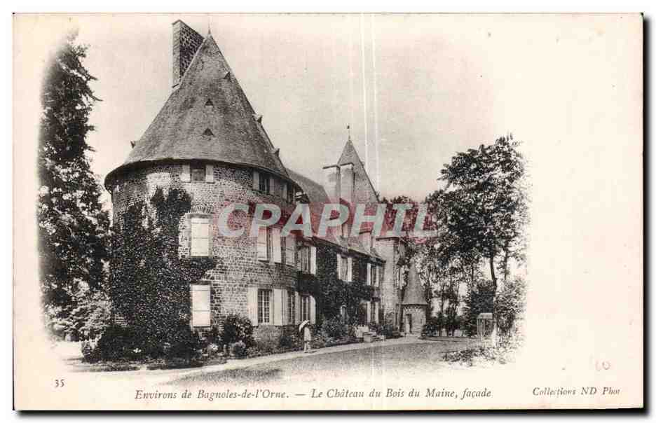 Environs de Bagnole-de-l'Orne — Le Château du Bois du Maine, façade — Collections ND Phot