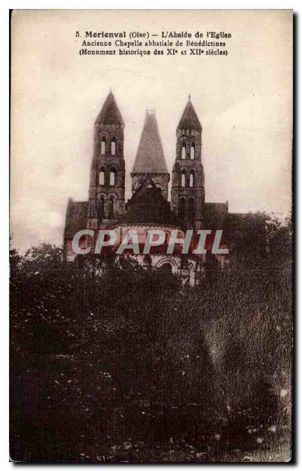 CPA Morienval L Abside de L Eglise Ancience Chapelle