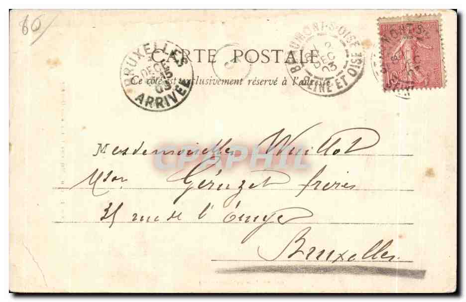 CPA Chateau De Mouchy (Aile Sud Ouest)  — Rückseite