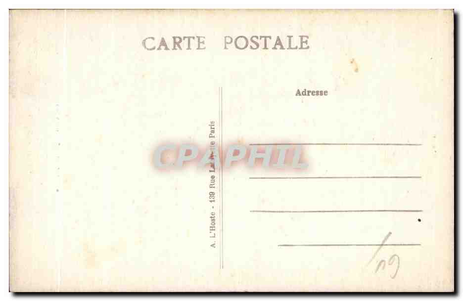 Senlis (Oise) — Reste der gallo-römischen Mauer — A. L'Hoste, Paris — Rückseite