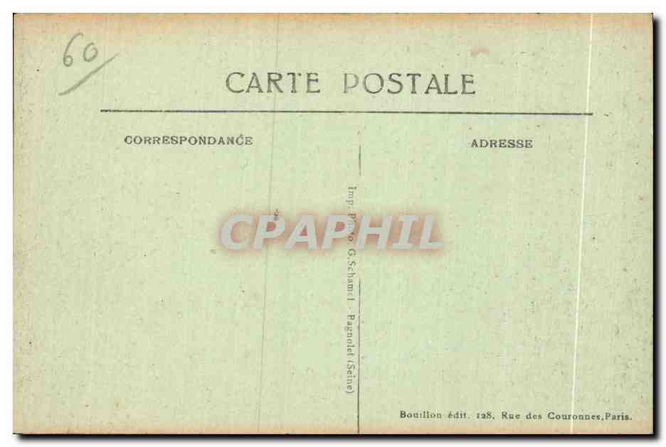 Senlis — Septembre 1914 — Rue de la République — A. B. — Verso