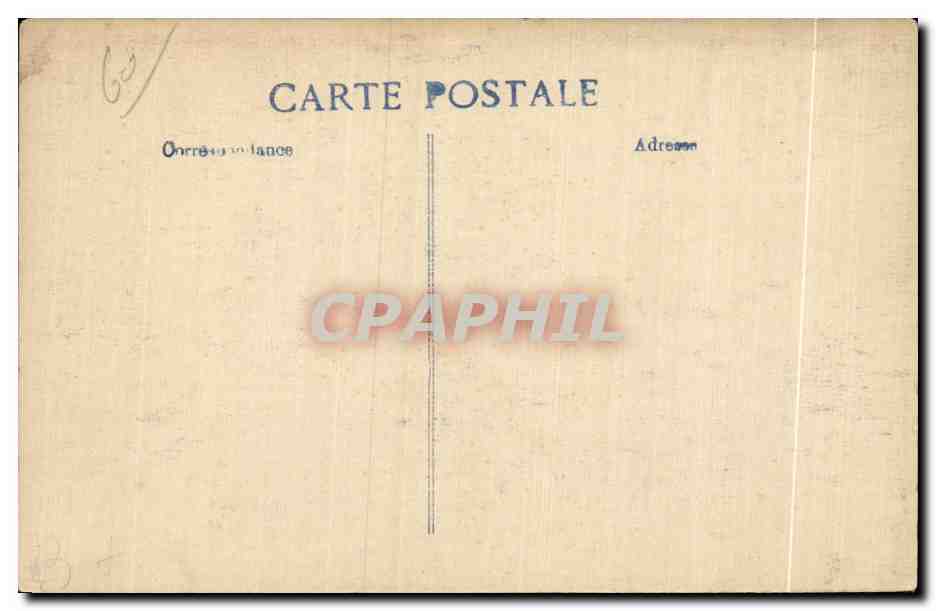 Senlis — La rue de la République bombardée par les Allemands — Éditeur ELP — Verso