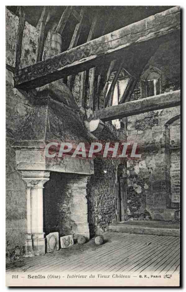 CPA Senlis (Oise) Interieur du Vieux Chateau 