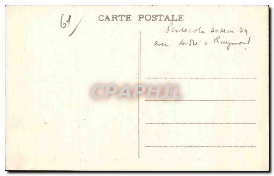 CPA Abbaye De la Grande Trappe Vue generale Soligny la Trappe (Orae) — Rückseite