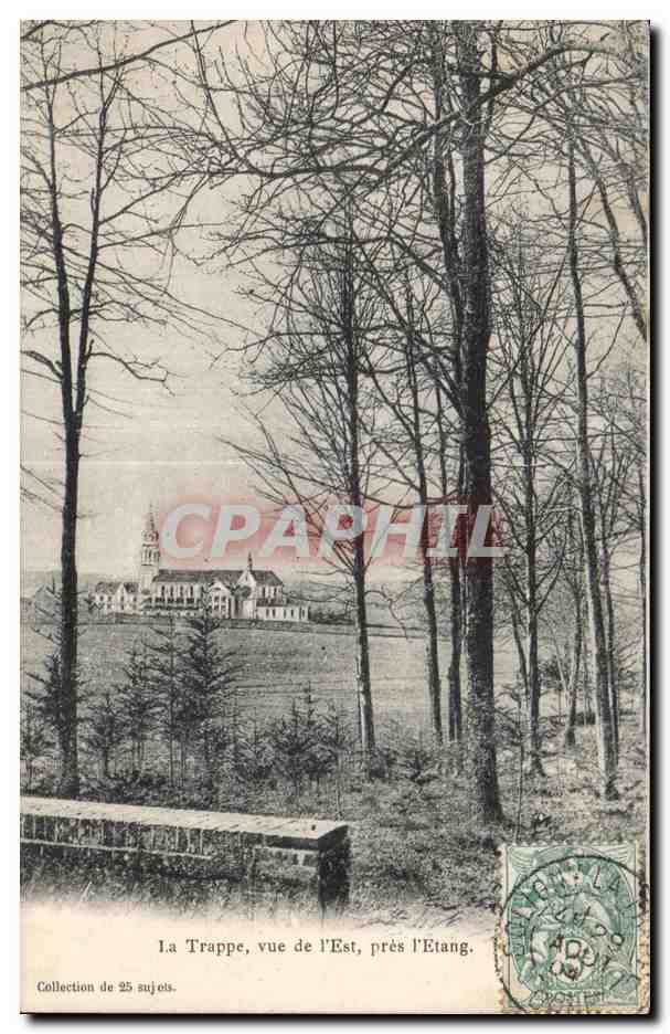 CPA l a Trappe Vue de l Est pres l Etang