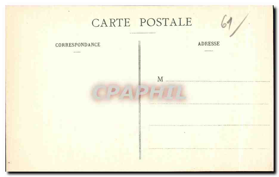 CPA Flers (Orne) Le Chateau (Xv et Xv siecle) Une piece d eau  — Rückseite