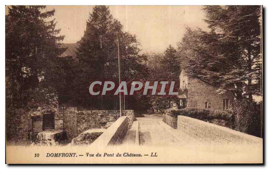 CPA Domfront Vue du Pont du Chateau