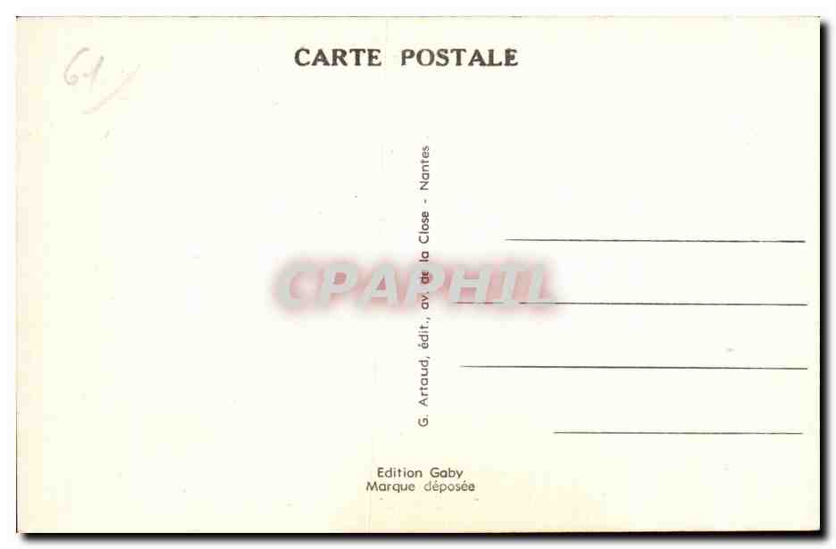 CPA Domfront (Orne) Eglise Notre Dame sur l Eau edifice roman du XI siecle — Rückseite