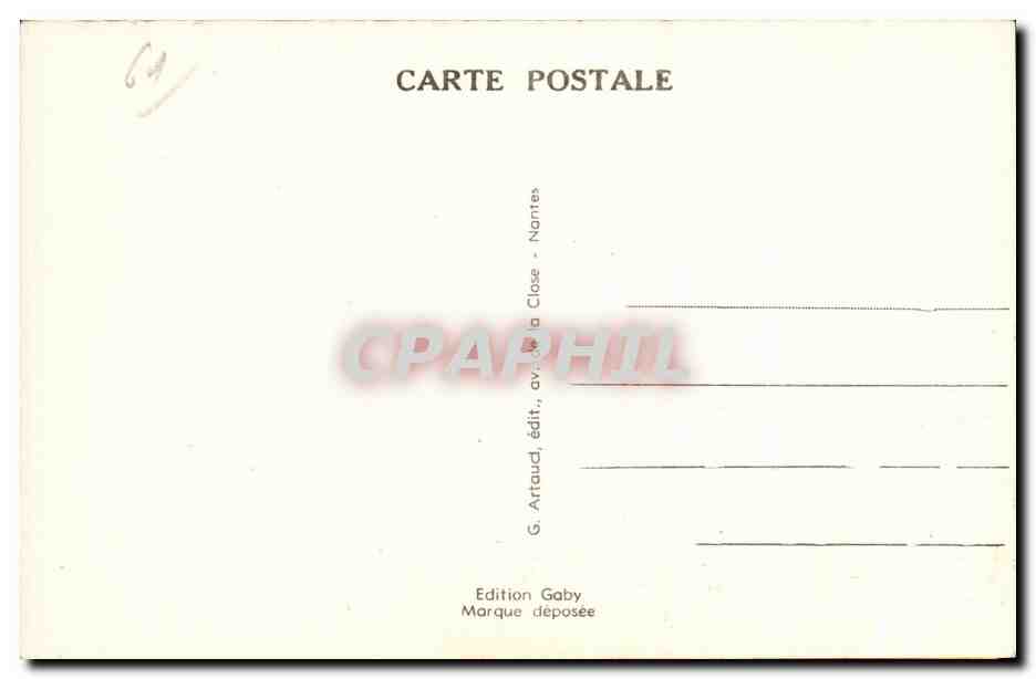 CPA Domfront (Orne) La Varenne au pont Notre Dame — Rückseite