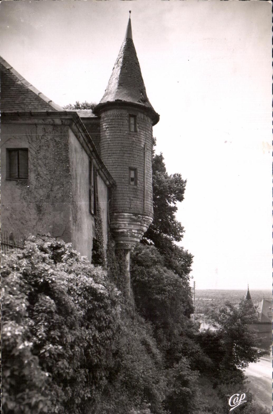 CPA Domfront Du chateau vue sur la foret de Mortain