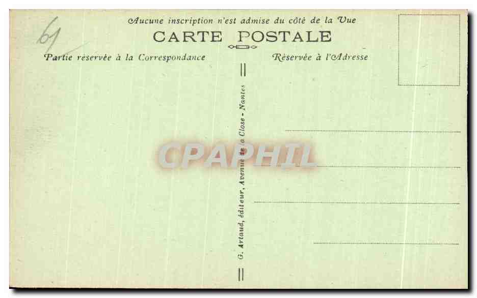 CPA Domfront Pont sur la Varenne — Rückseite