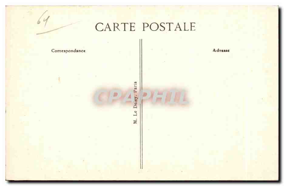 Bagnoles-de-l'Orne — La Vista Aérea del Establecimiento Termal — editor BPD, n°7 — Reverso