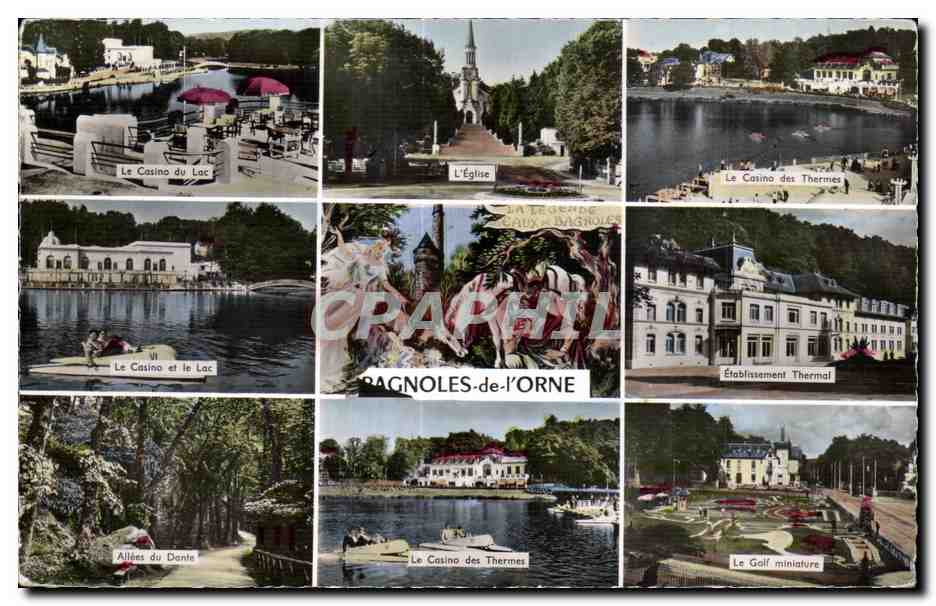 Bagnolles-de-l'Orne — Vista panorámica de los principales lugares — Ediciones Gaby