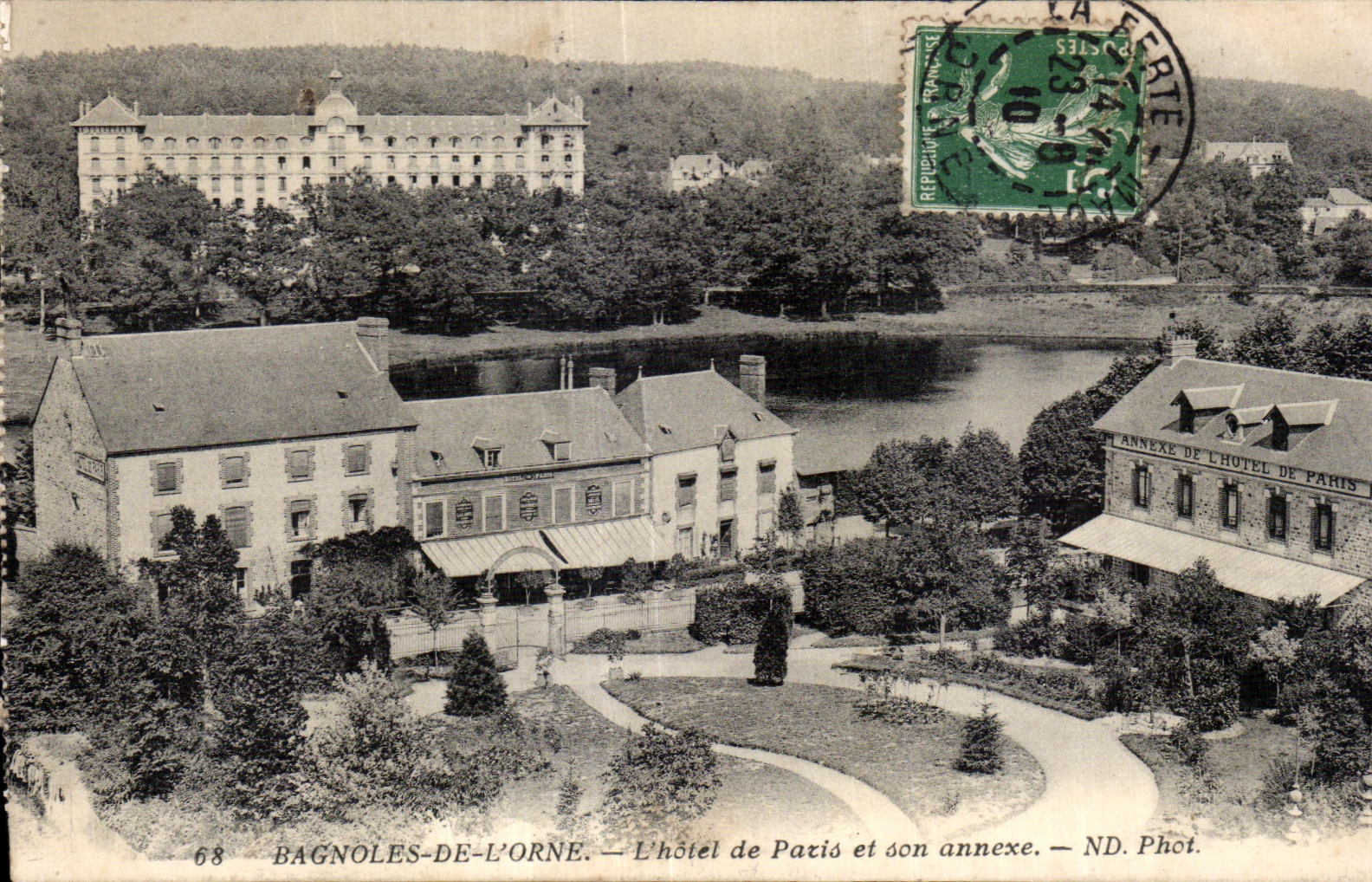 Bagnolles-de-l'Orne — L'hôtel de Paris et son annexe — ND. Phot.