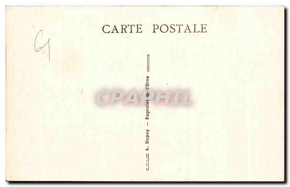 CPA Bagnoles De L orne Hotel christol — Rückseite