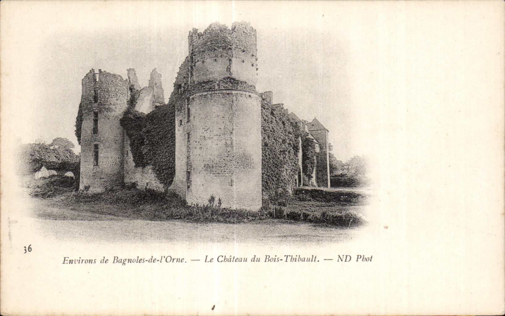 CPA Bagnoles De L orne Le Chateau du Bois Thibault ND Pbot