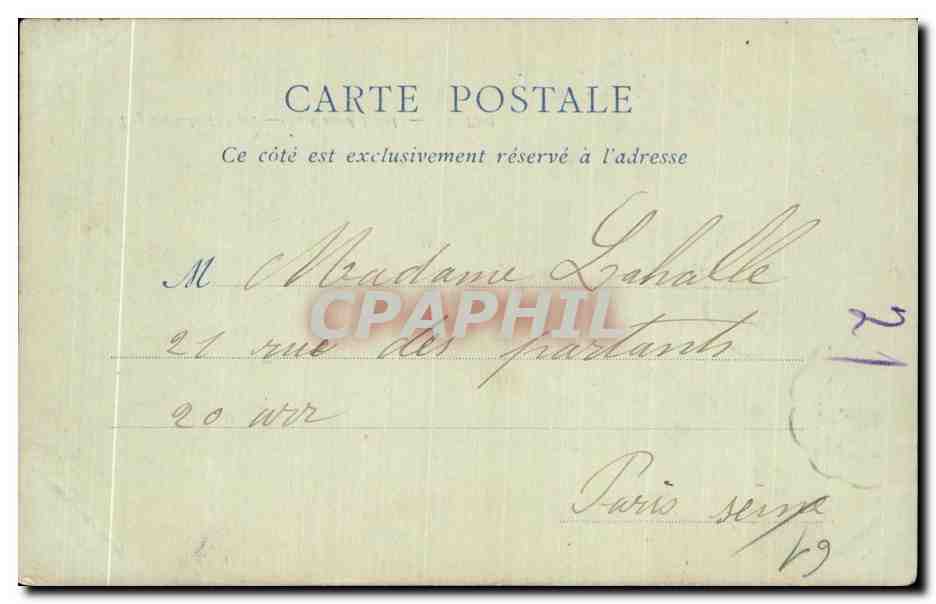 CPA Bagnoles De L orne Le Grand Hotel ND Pbot — Rückseite