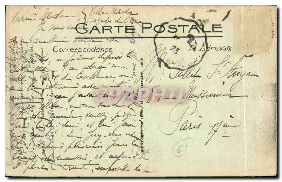 CPA Bagnoles De L orne Chateau de Tesse la Madeleine LL — Rückseite
