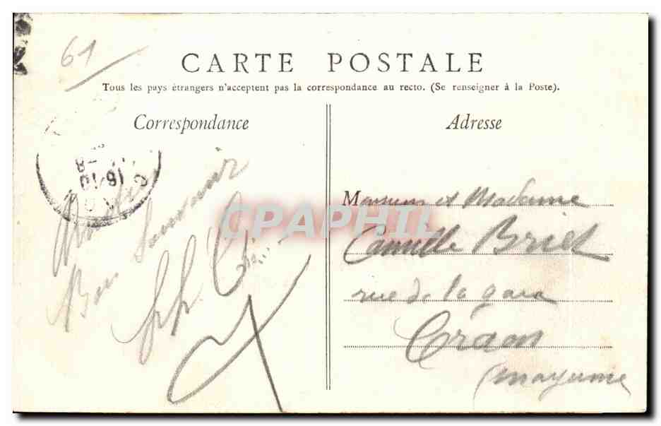 CPA Bagnoles De L orne Le Lac — Rückseite