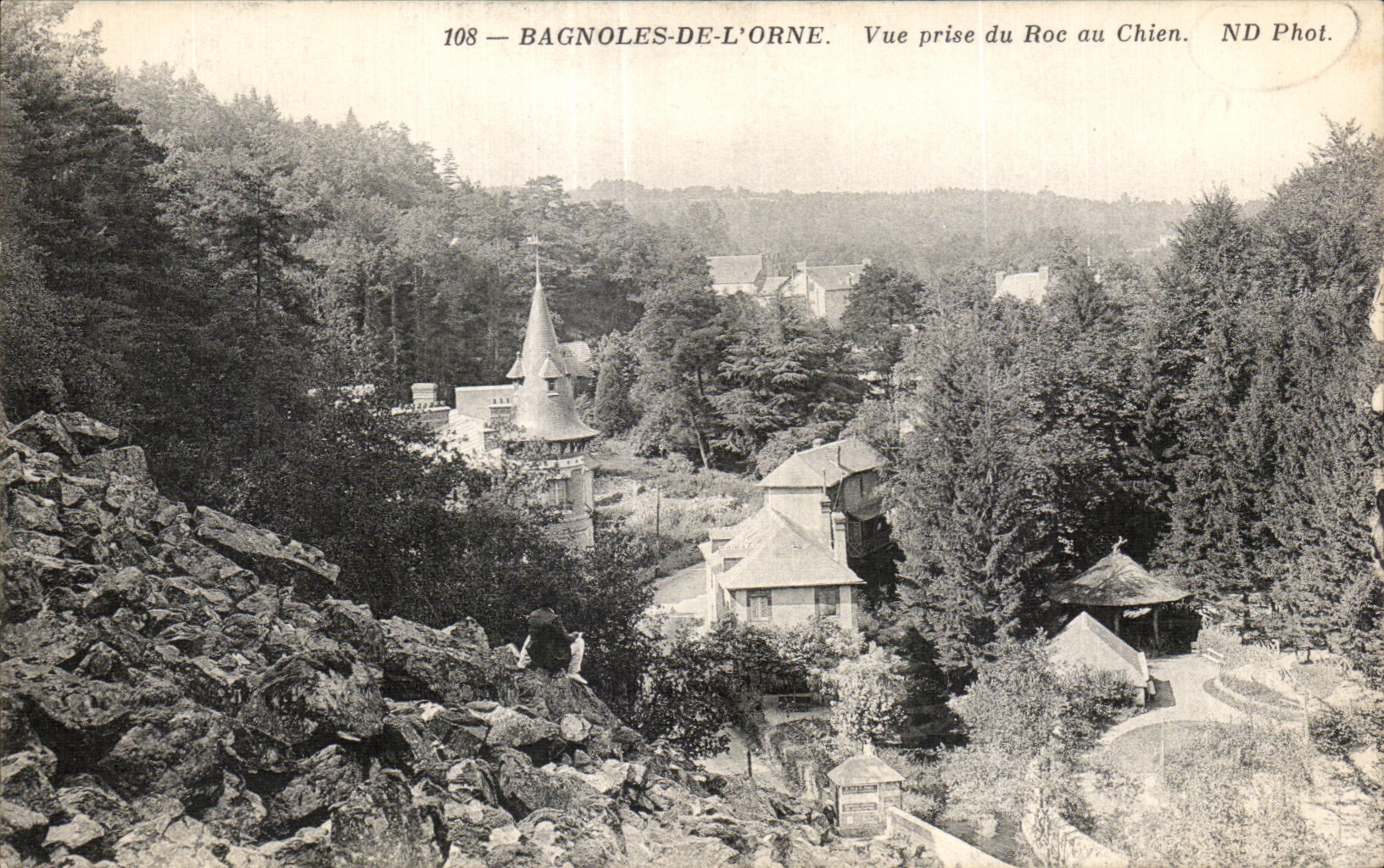 CPA Bagnoles De L Orne Vue Price du Roc au Chien ND Phot