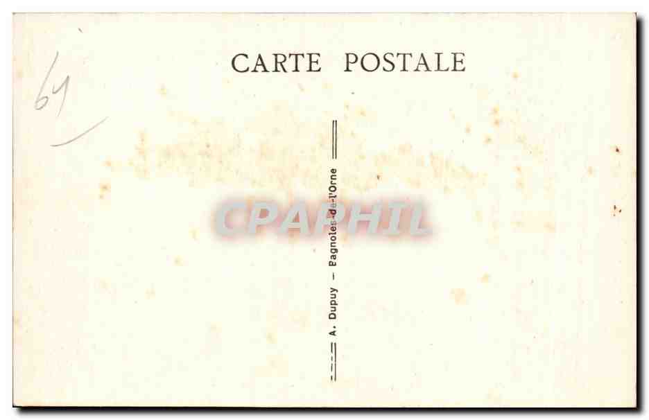 CPA Bagnoles De L Orne Hotel Christol — Rückseite
